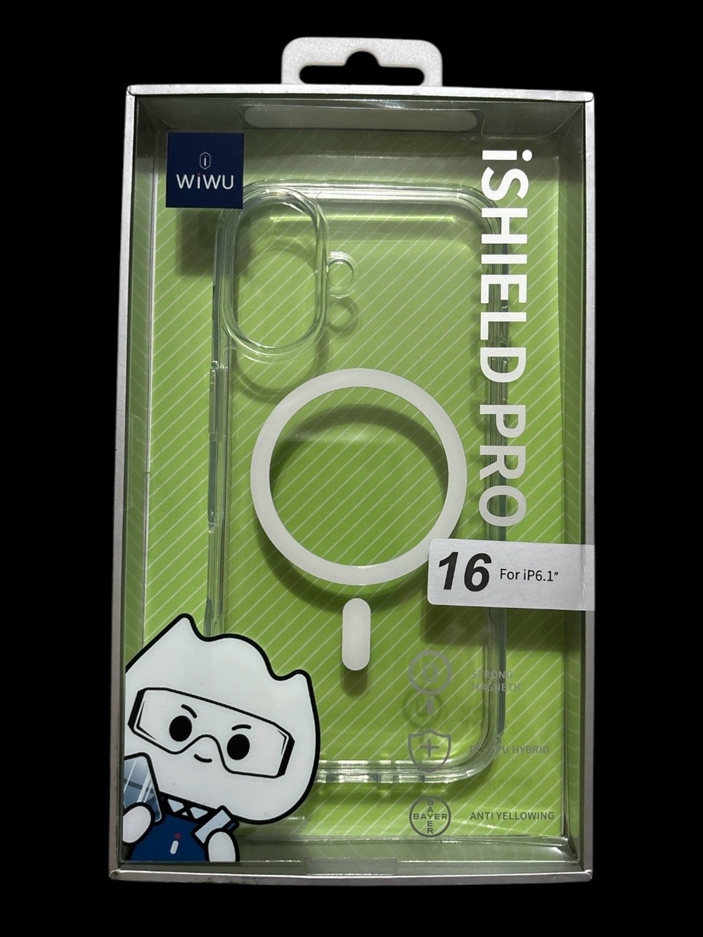 Clear iPhone 16 Case with MagSafe Compatible Ring - Transparent